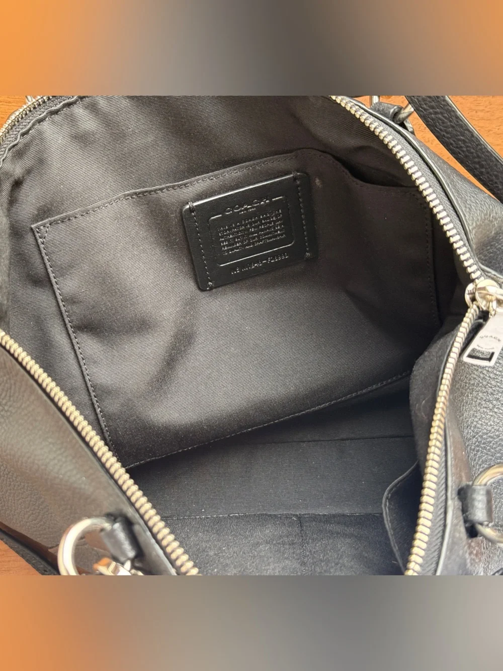 Coach pebbled leather